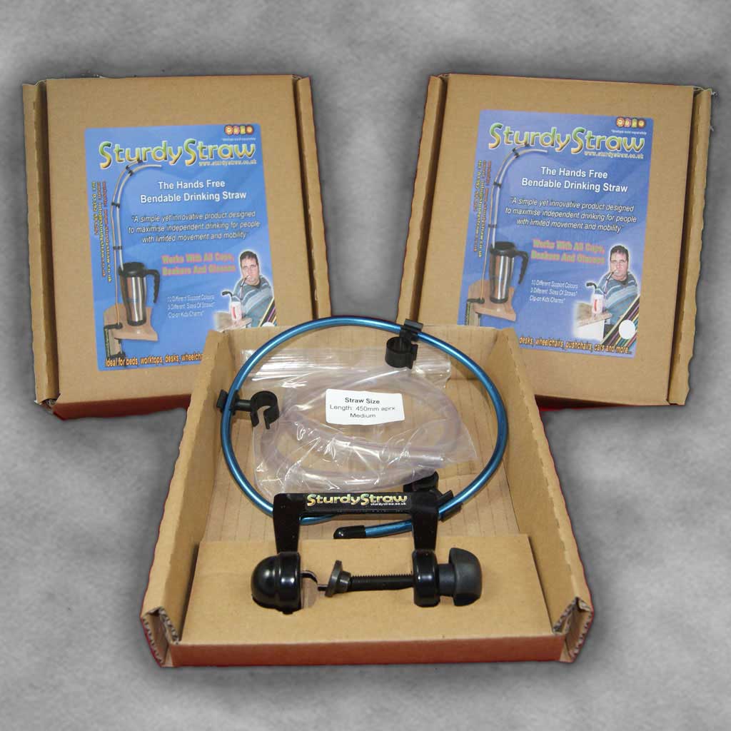 Hands Free Bendable Drinking Straw / Aid and Clamp Hands Free Bendable Drinking Straw / Aid and Clamp